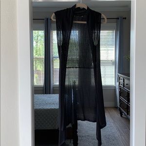 Long lightweight knit vest for tunics/dresses/tops